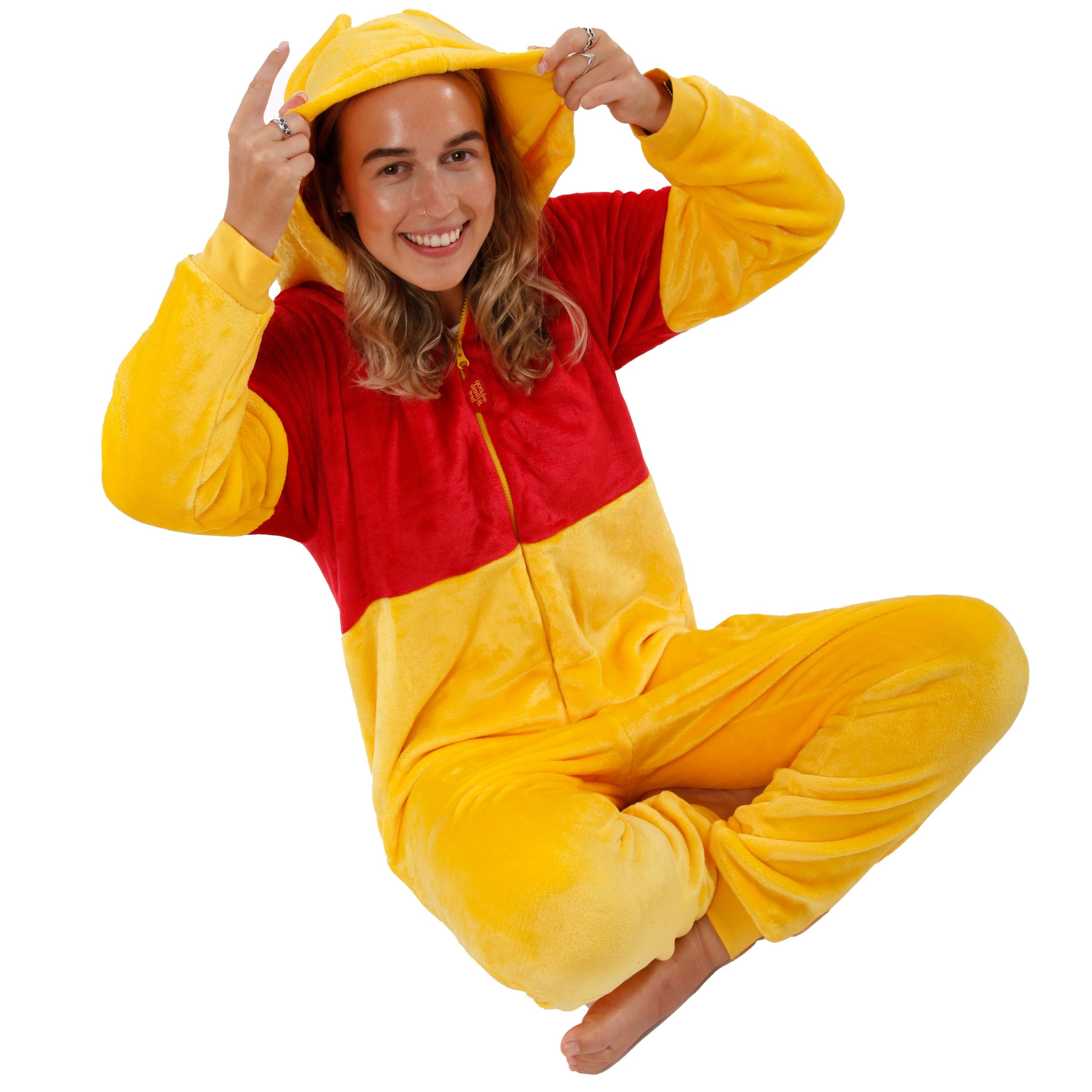 Disney Combinaison Winnie l'ourson pour Femmes | Costumes Winnie l'ourson | Pyjamas Polaire pour Femmes | Tailles Petit à XX-Large | Marchandise Officielle