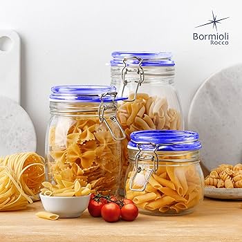 Amazon.com: Bormioli Rocco Fido Collection, 2 Pack, 25¼ Oz. Food