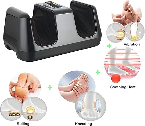 Miniatura 4 de Carepeutic Masajeador de pies Shiatsu con vibración de amasado y calor, 17 libras