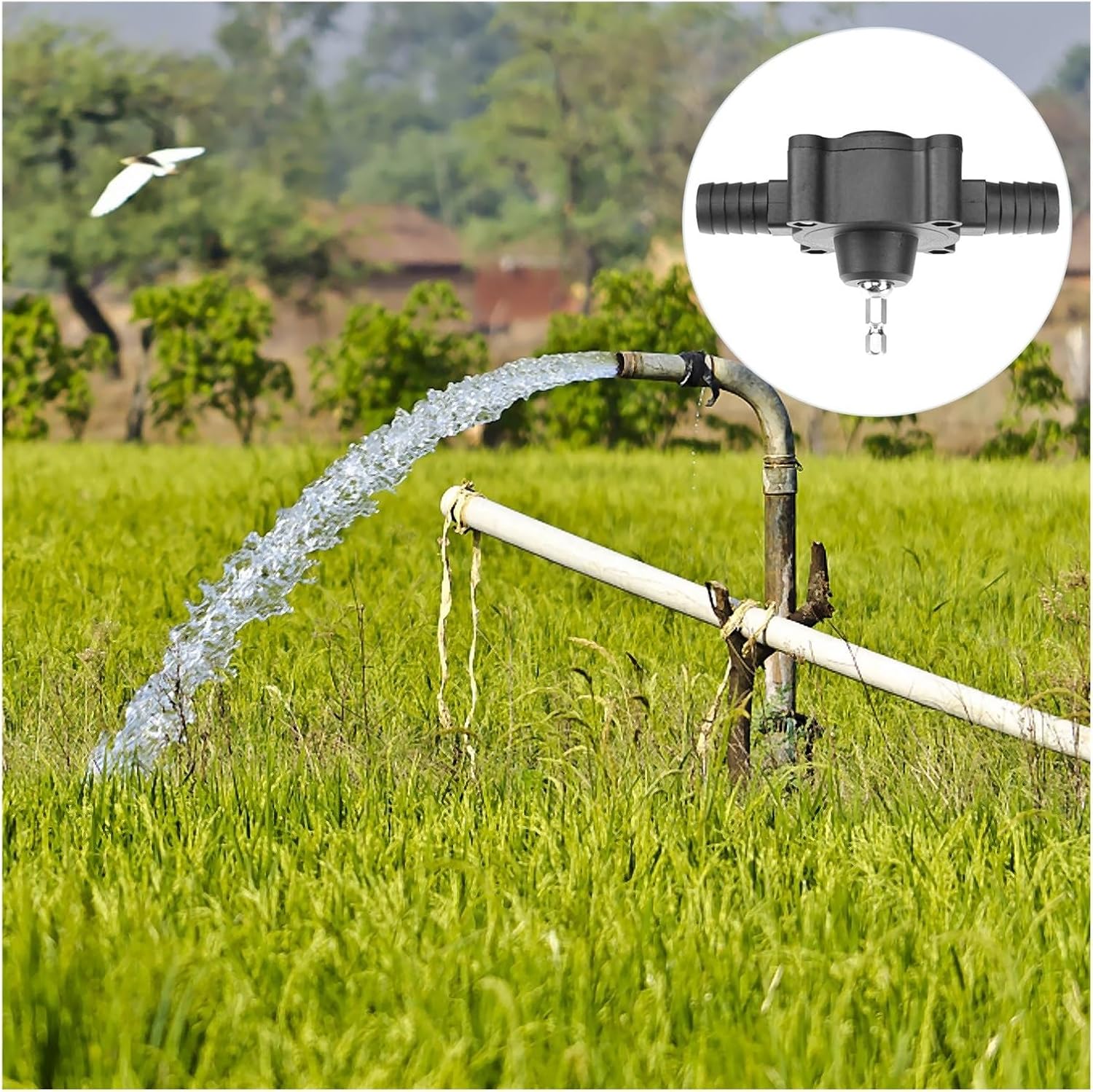 Mini Submersible Portable Electric Water Pump Electric Drill Pump Self Priming Transfer Pumps Oil Fluid Water Cordless Round Shank Screwdrive Tools