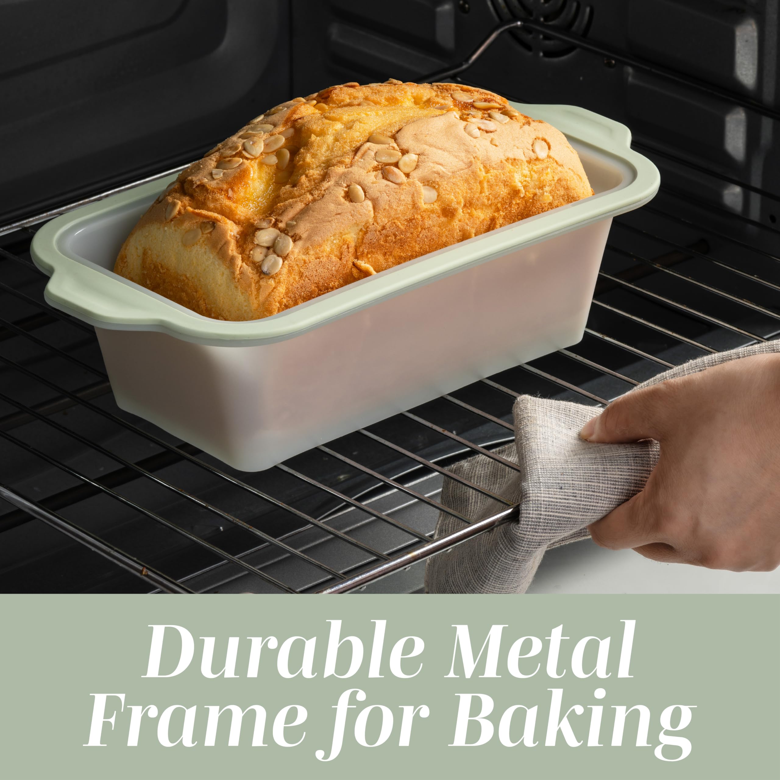 COOK WITH COLOR 17 Stück Silikon Backformen - Antihaftbeschichtung und leicht zu reinigende Silikon-Muffinpfannen zum Backen mit stabilem Metallrahmen für Stabilität, flexible Kuchenformen