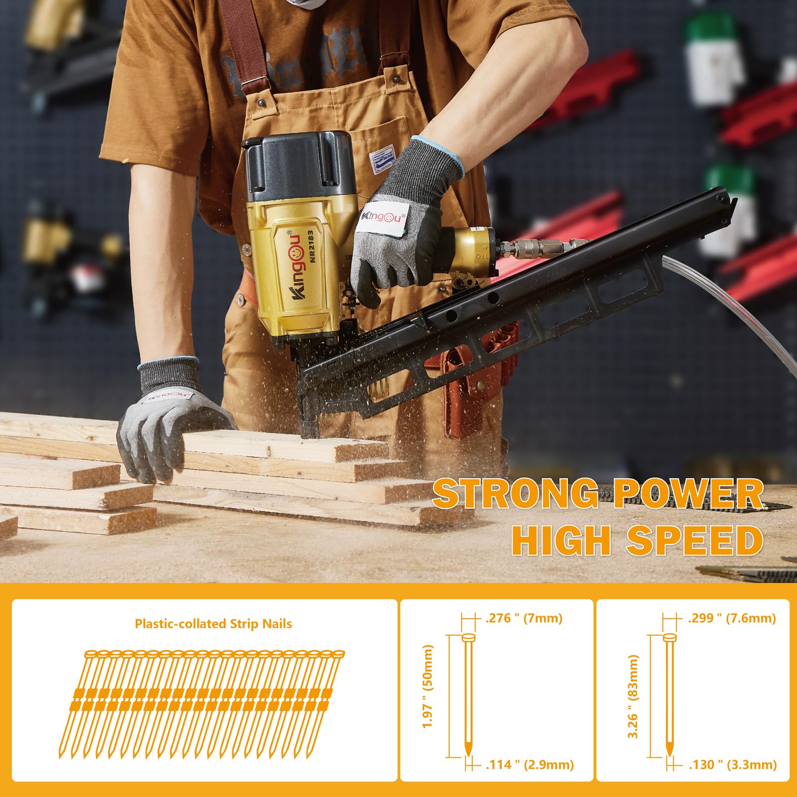 Goodnailer NR2183 NR2190 Aluminum Magazine For Framing Nailer - View #10