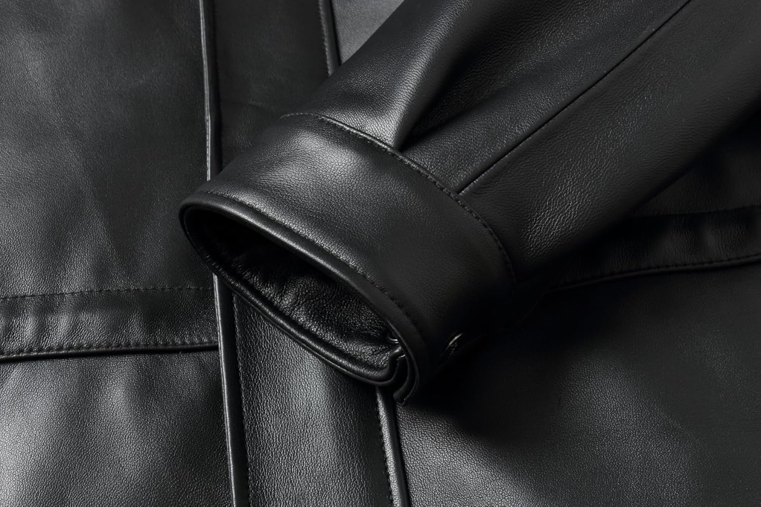 REED Men's 34'' Raglan Car Coat in Imported Lamb with Zip-out Lining