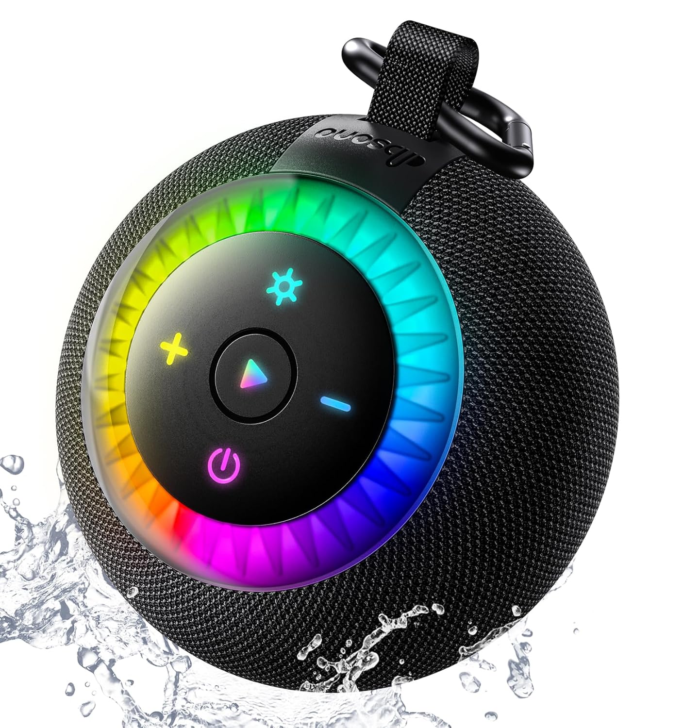 Shower Speaker Bluetooth Waterproof Portable 360 Surround Sound IPX7 Suction Cup Removable with Vacuum Exhaust Knob 2 IN1