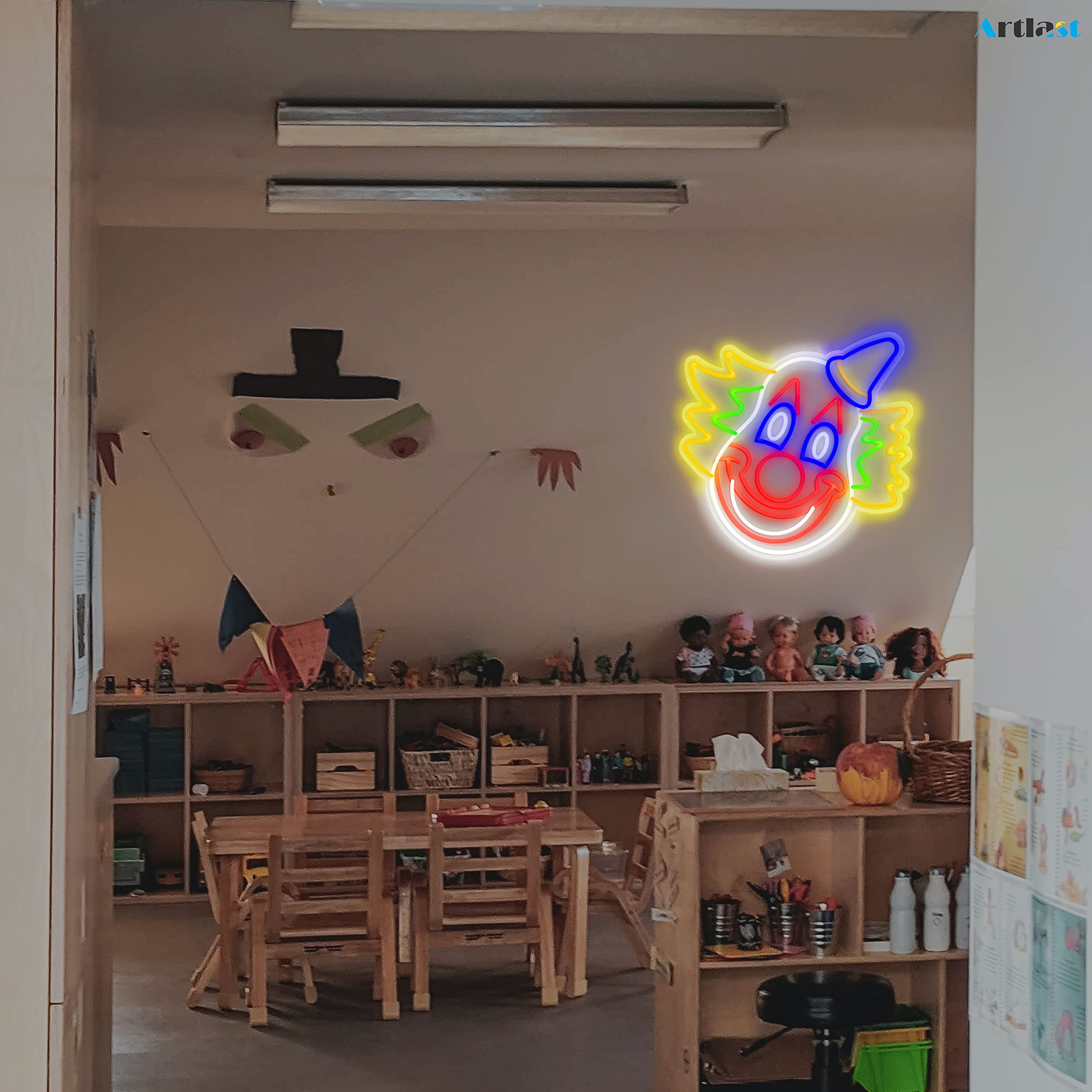Amazon.co.jp: Artlast ピエロネオンサイン LED ジョーカー