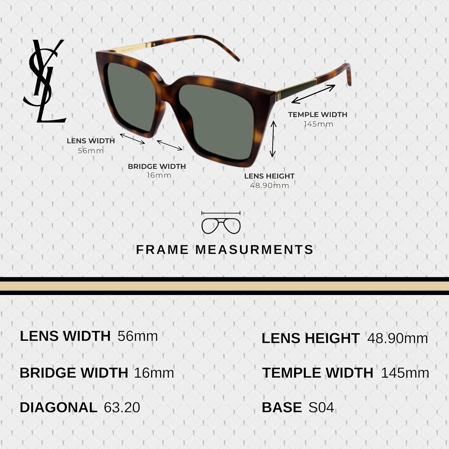 SAINT LAURENT SL M100 Squared shape Sunglasses + Bundle with eSHADES Luxury Eyewear Kit - Image 6