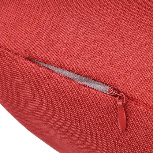 Miniatura 4 de ReeQuo Paquete de 2 fundas de almohada para exteriores, fundas de almohada decorativas de línea sólida, impermeables, para jardín, patio, sofá,