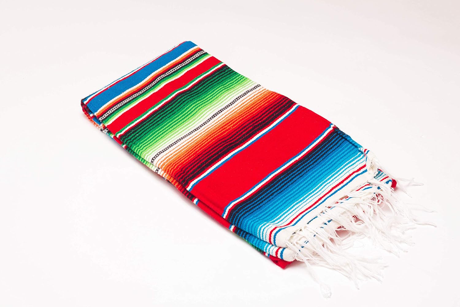 MEXIMART's® Authentic Small Mexican Blankets Colorful