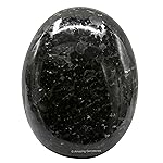 Amazing Gemstone Nuummite Crystals and Healing Stones - Large Palm Stone Crystals Piedra - Crystal for Good Luck, Balanced Positive Energy, Meditation - Unique Stocking Stuffers, Gifts for Women