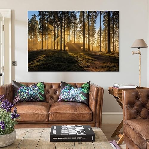 Miniatura 5 de Lienzo Pintura Pintura Bosque Verde Árbol Paisaje Lienzo Pared De Arte Lienzo Impresiones De Póster Poster Decorative Painting Canvas Wall Posters