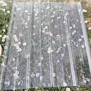 NIANXINN Feuille De Toiture En Polycarbonate,Panneau Transparente Pour Serre ,Protection UV,pour Remplacement De Revêtement De Cadre Froid D'auvent Extérieur De Jardin,Largeur X Hauteur (1.5x4m