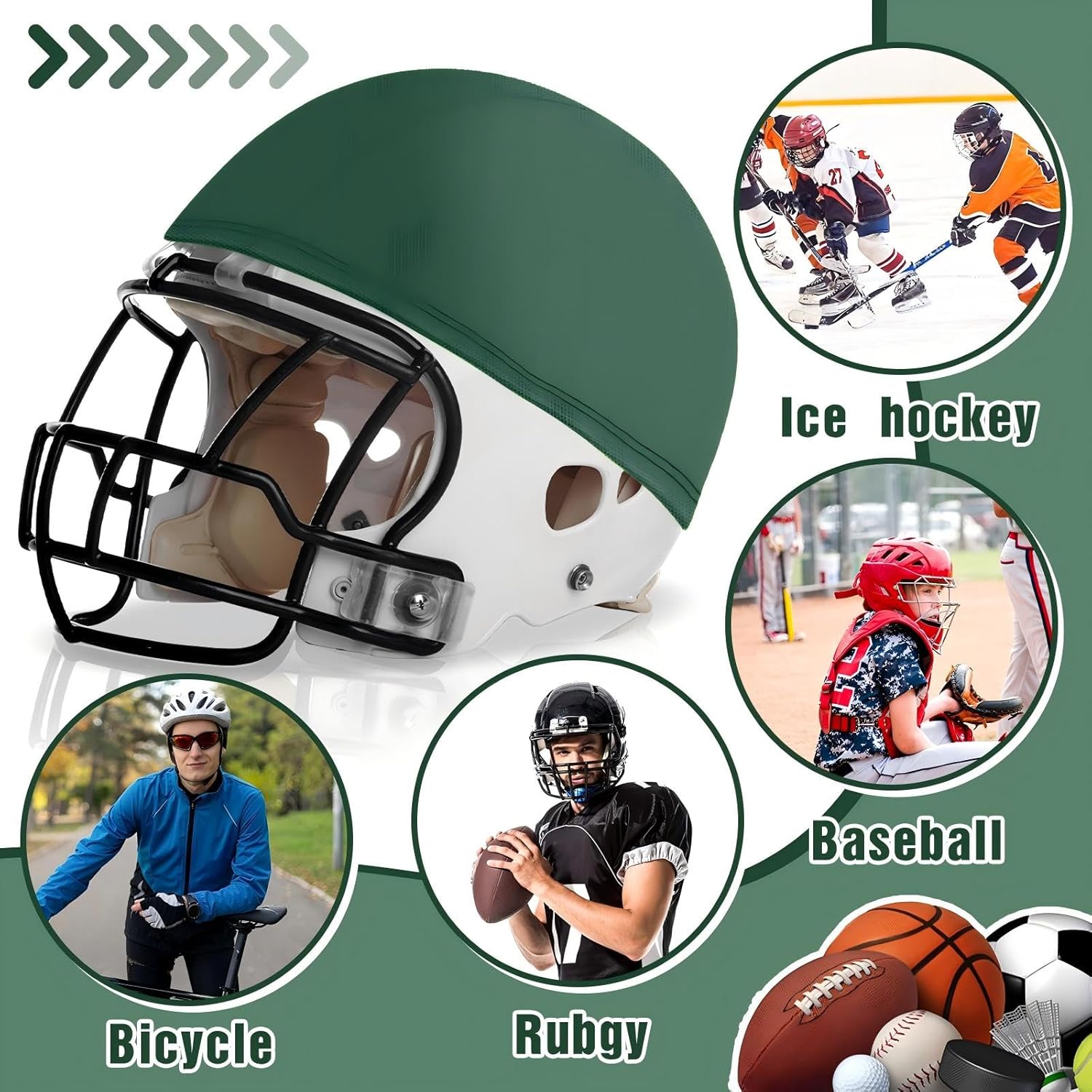 Ramede Football Helmet Covers for Practice Scrimmage Cap Helmet Cover Scrimmage Cap for Youth Adult Football Hockey Training Accessories 10.4 Inch in Diameter