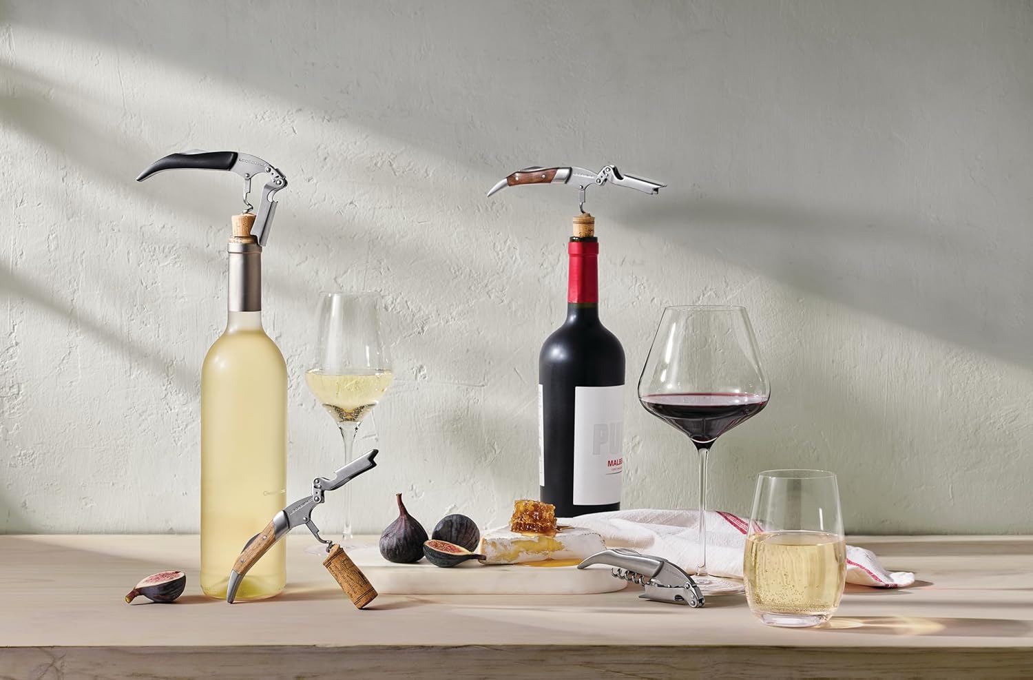 Le Creuset Stainless Steel One-Step Waiter's Friend Corkscrew Wine Opener