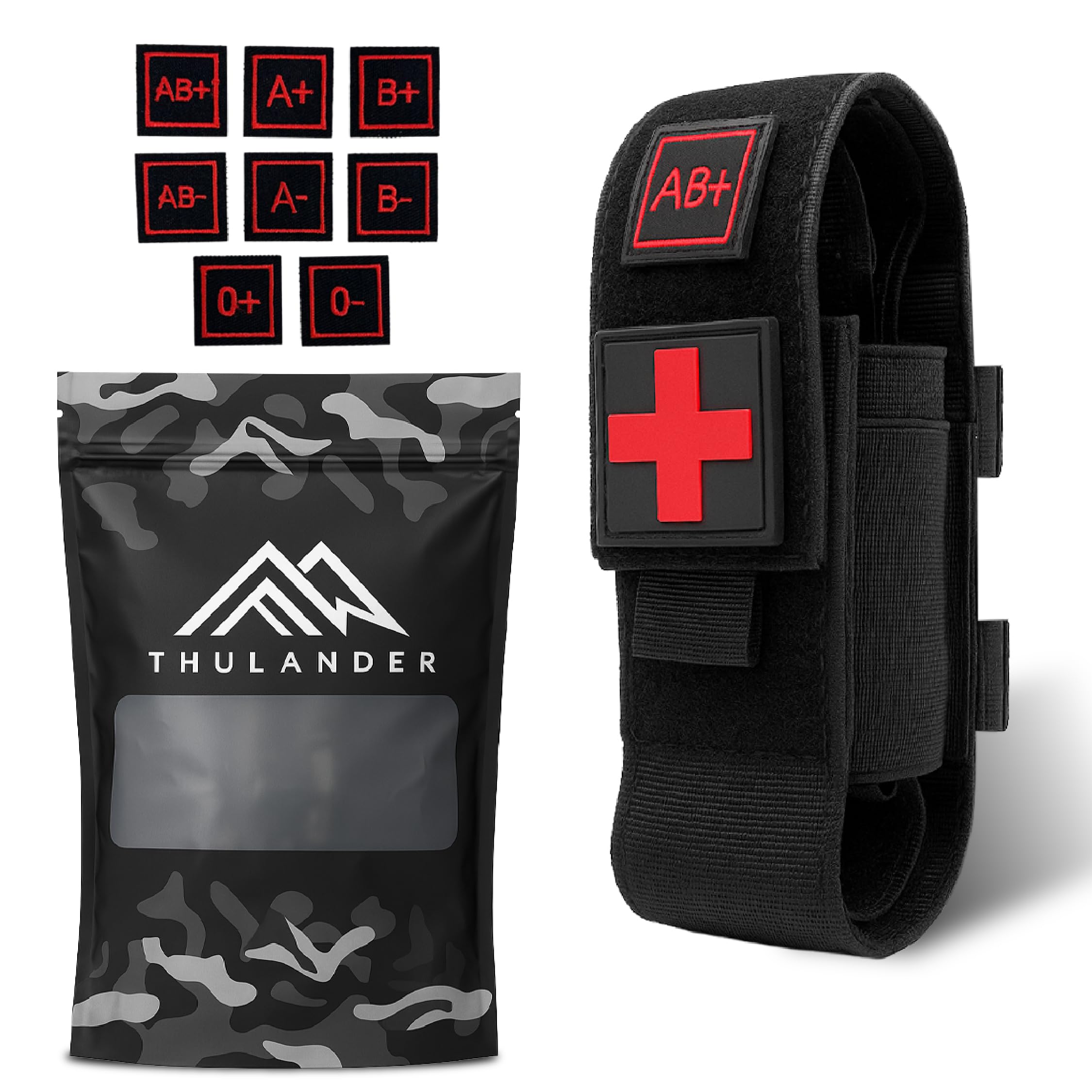 Funda Torniquete Táctica MOLLE - EDC Porta Torniquete Militar para Cinturón Táctico y Chaleco Policial/Militar - Accesorios Supervivencia - Airsoft - Caza y Vigilante de Seguridad Porta Walkie