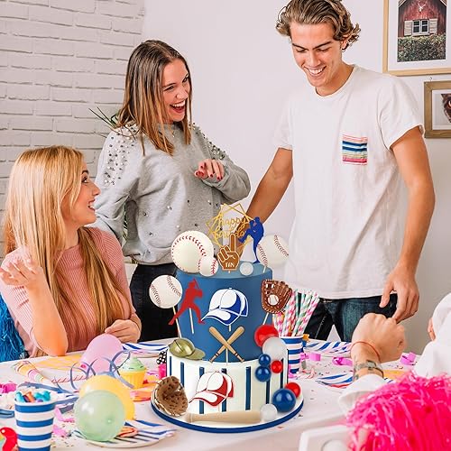 Miniatura 266 de Hooqict 26 piezas de decoraciones de pasteles de los años 80 y 90, decoraciones retro de los años 80 de hip hop con bolas de purpurina para cupcakes