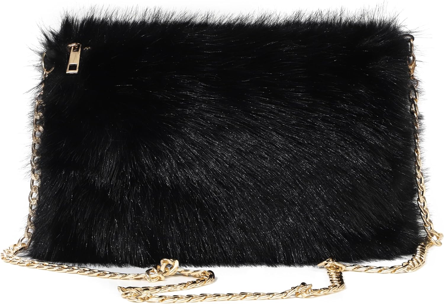 LA CARRIE Faux Fur Crossbody Bags for Women Shoulder Bag Purse Handbags Shoulder Strap