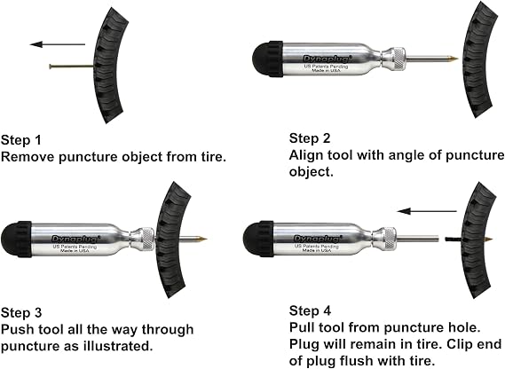 Dynaplug Ultralite for Motorcycle Tires Plus Extra Plug Pack