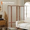 3/4 Panel Acrylic Room Divider Privacy Screen Translucent Folding Partition