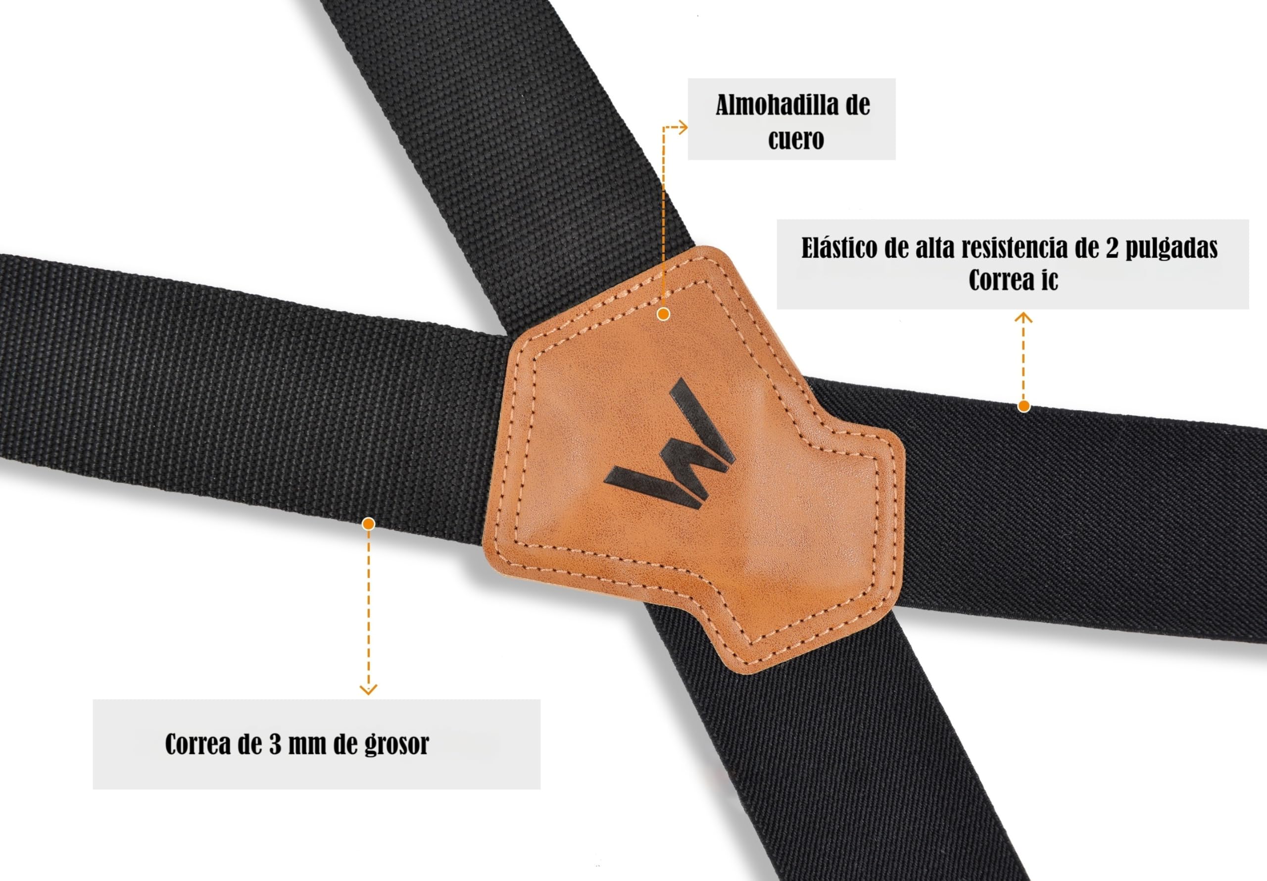 WELKINLAND 2Inch-Wide Heavy Duty Work Suspenders for Men