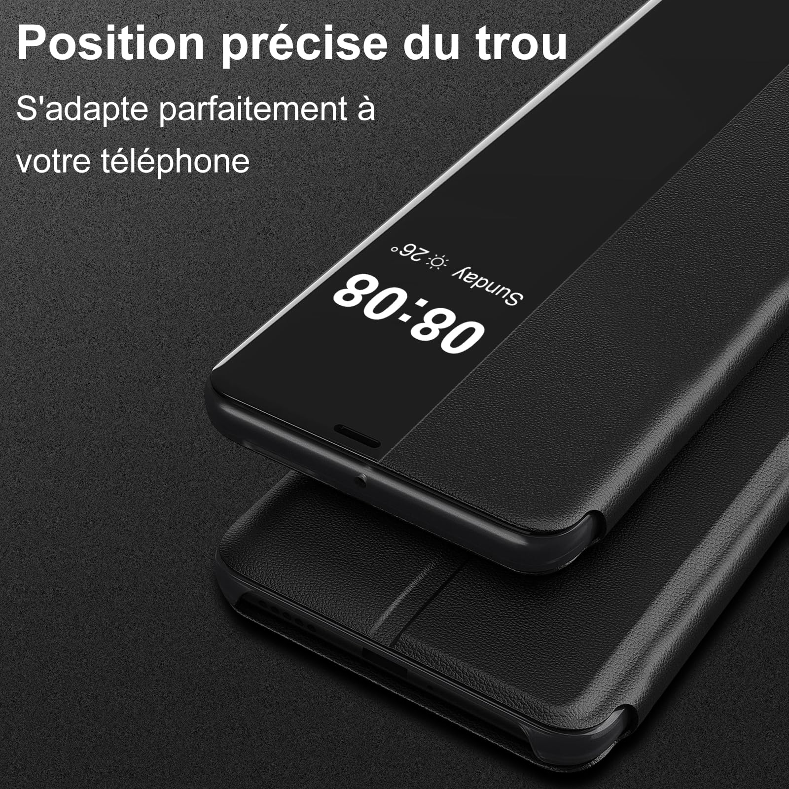 Housse Flip Protectrice Pour Sony Xperia U LT25i - Couleur Noire, Générique