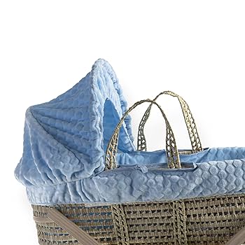 Clair De Lune Marshmallow Palm Moses Basket - Cream From Www