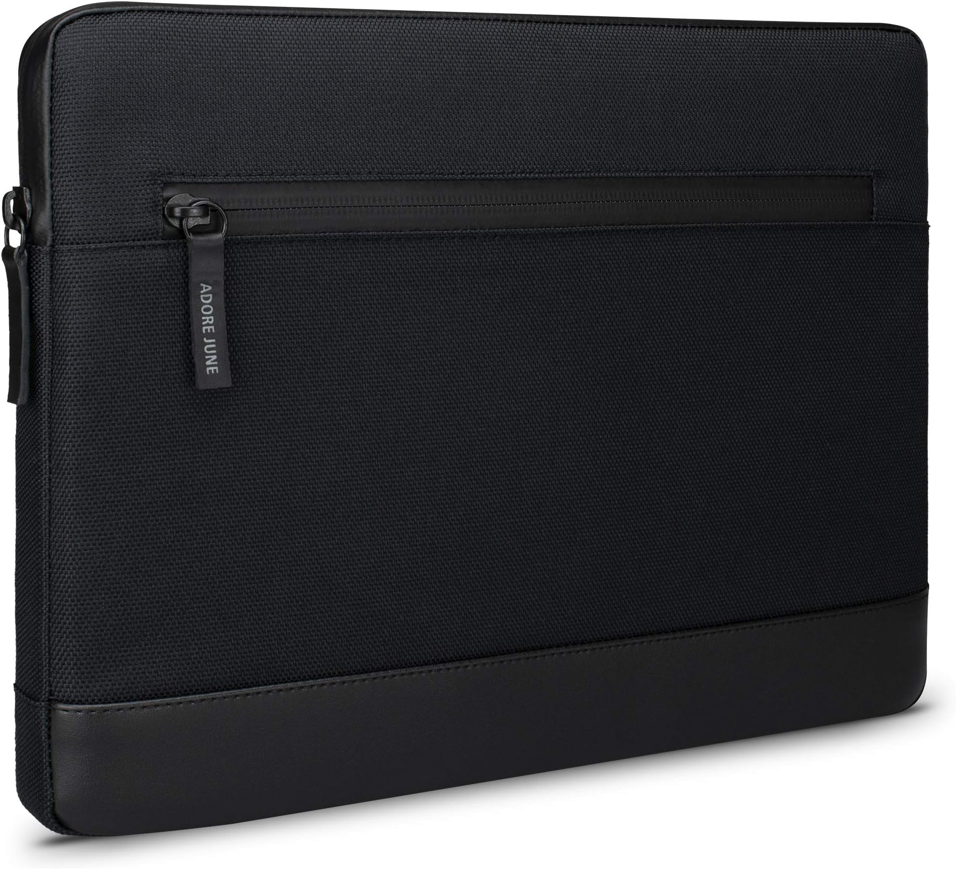 Adore June 14.6 Inch Bent Tablet Case Black compatible with Galaxy Tab S9 Ultra and Galaxy Tab S8 Ultra, Sustainable Recycled Fabrics, Waterproof Zippers and Foldable Pen Holder for S-Pen.