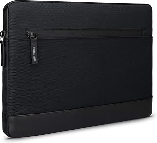 Adore June 12,4 Zoll Bent Tablet Tasche Schwarz kompatibel mit Galaxy Tab S9 Plus Tab S8 Plus und Tab S7 Plus, Nachhaltige Recycelte Stoffe, wasserdichte Reißverschlüsse und Stifthalter für S-Pen