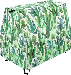 Cactus Pattern Green Kids Water Table Cover Fit Step2 Rain Showers Splash Pond Water Table, Waterproof Dust Proof Anti-UV Outdoor Toys Cover-Cover only