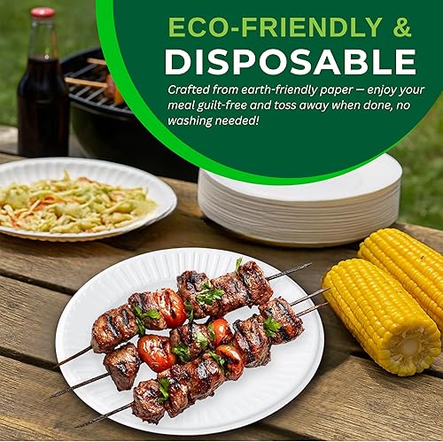 Miniatura 6 de Perfect Stix Plato de papel de 6 pulgadas, color blanco, paquete de 100 platos.