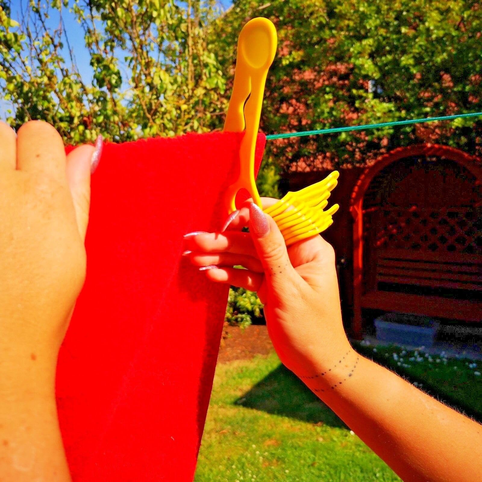 6 Pièces Clip Pince À Vêtements Secs Lourds Pinces À Linge En Fil