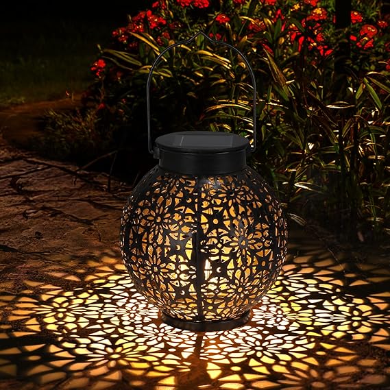 Lanterna Solare Da Giardino FOMYHEARD - LED Caldo, IP65 Impermeabile - Con Supporto, Decorazione Per Esterni - Foto 5