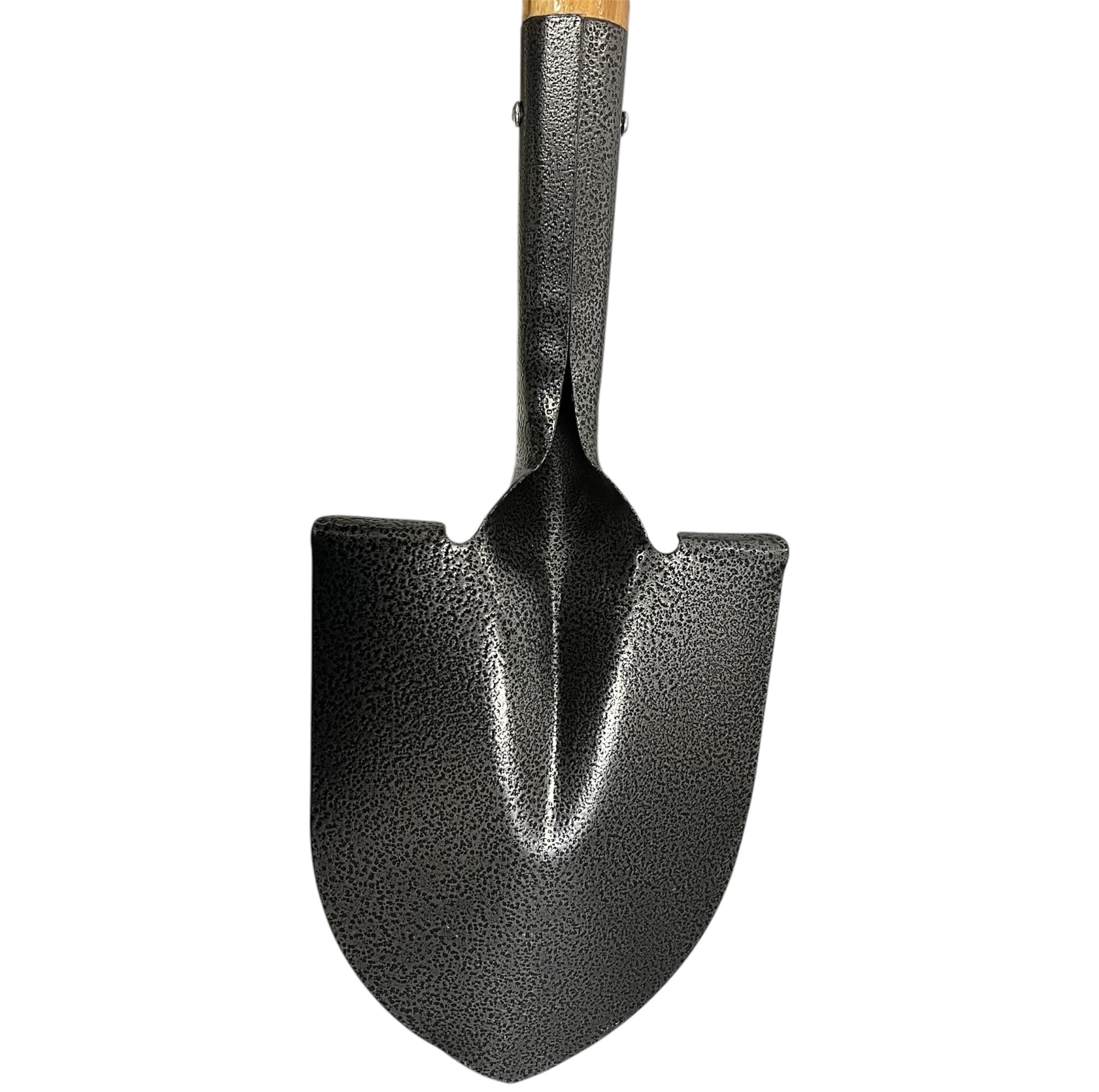 3x Spaten 70cm - Gärtnerspaten Gartenschaufel Campingspaten Holzgriff D-Griff - Robuster Feldspaten Schaufel Metall Klein Rundspaten Gartenspaten, Mini Garten Schippe, kein Klappspaten, + 1 Bildmagnet