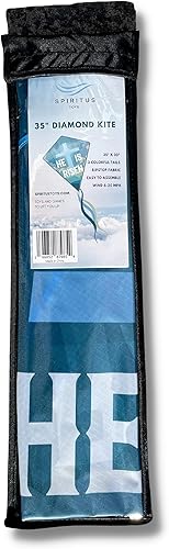 Miniatura 2 de Spiritus Toys - Cometa cristiana para niños y adultos, estilo diamante, fácil de montar, gran cometa para principiantes, regalo para Pascua o