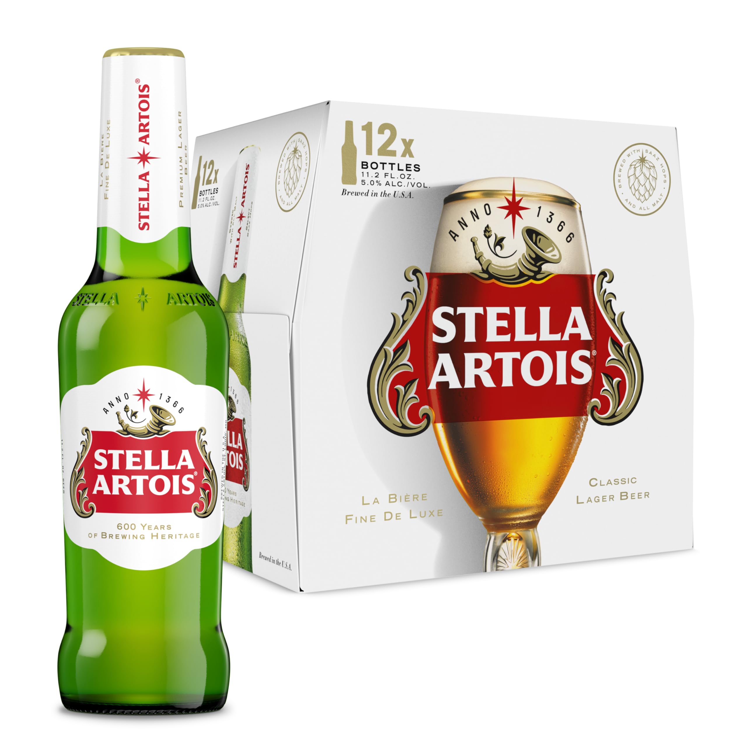 Amazon.com: Stella Artois, 12 Pk, 11.2 Fl Oz Bottles, 5.2% Abv 