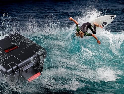 Miniatura 7 de Smatree Funda rígida resistente al agua compatible con cámara de acción 13/12/11/10/9/8/7/6/5/4/3/2/1/2018, AKASO Brave 7 LE, DJI Osmo Action