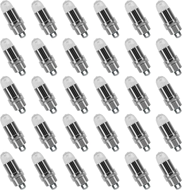 LIHAO 30pcs Warm White LED Balloons Lights Paper Lanterns Lights for Wedding Decoration