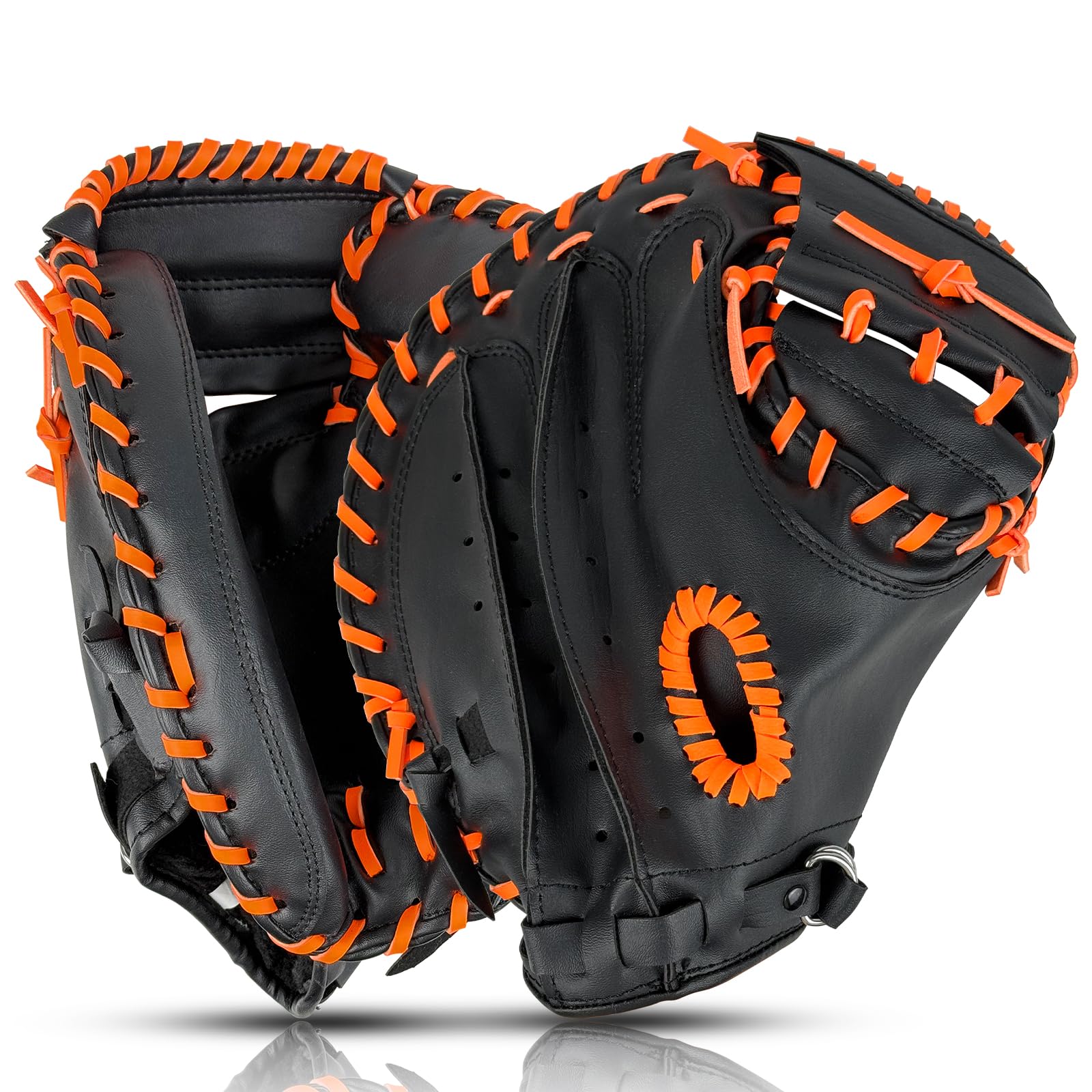 Guante de béisbol para receptor de 33 pulgadas, guante de béisbol, guante de receptor, guante de receptor para entrenamiento y juego, lanzamiento de mano derecha, tamaño adulto y juvenil