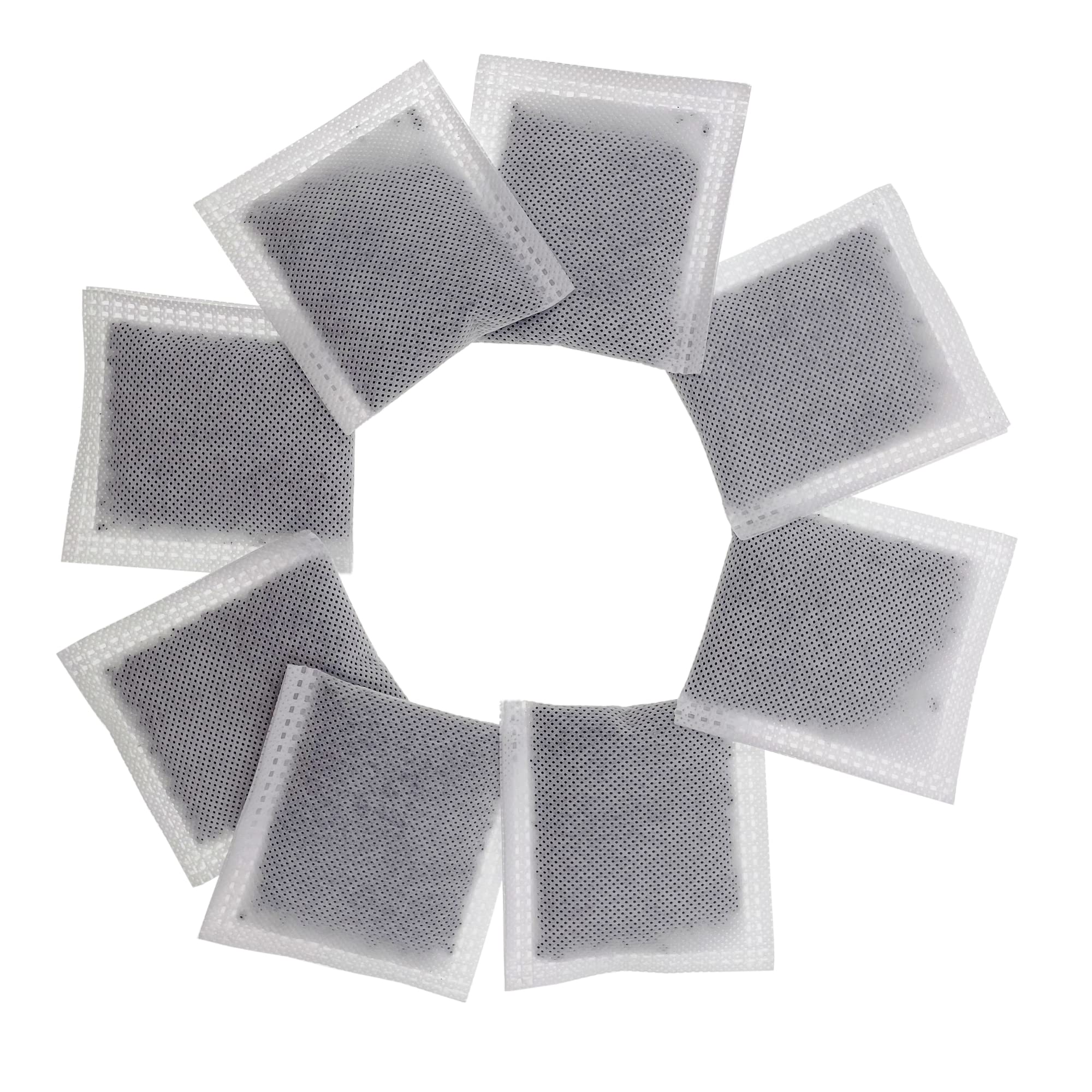 8 Stück kompakte Aktivkohle-Geruchsabsorbierender Filter-Nachfüll-Deodorierer, kompatibel mit iTouchless kleineren Mülleimern unter 8 Gallonen mit Filterfach