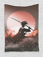 Vista 116 de Ambesonne Tapiz de palmera, impresión de imagen de atardecer tropical, estilo vintage, playa de verano, para colgar en la pared para dormitorio