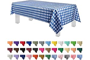Grandipity Premium Disposable Plastic Picnic Tablecloth
