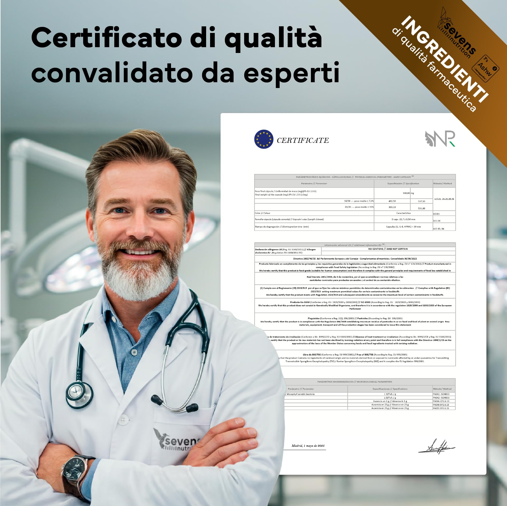 Ashwagandha KSM-66® Pura – Alta Biodisponibilità – Con Pepe Nero – 5% Withanolidi – Supporto per il Benessere, Energia e Funzione Psicologica – 120 Capsule Vegane