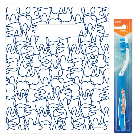 Molar Mix-Up Dental Giveaway Bags, 8 x 10, 100 Pack