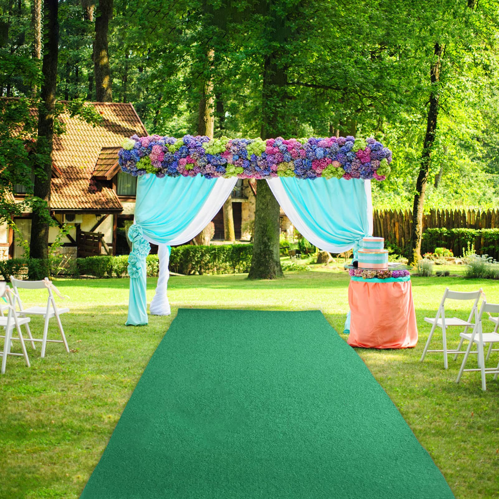 KAMPCO Tappeto da sposa Runner Runway Rug per cerimonia di nozze, festa, compleanno, decorazioni per banchetti, interni ed esterni