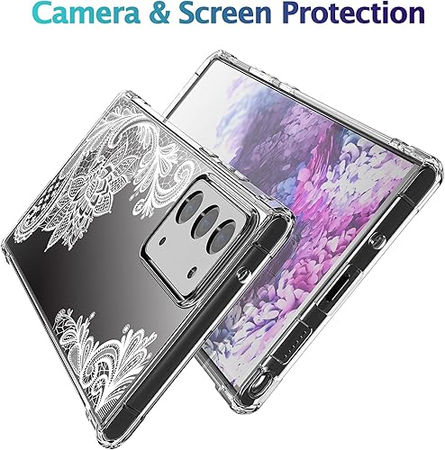 Miniatura 9 de KIOMY Crystal Clear Case para Samsung Galaxy Note 20 5G para hombres mujeres niñas niños transparente a prueba de golpes protector del teléfono