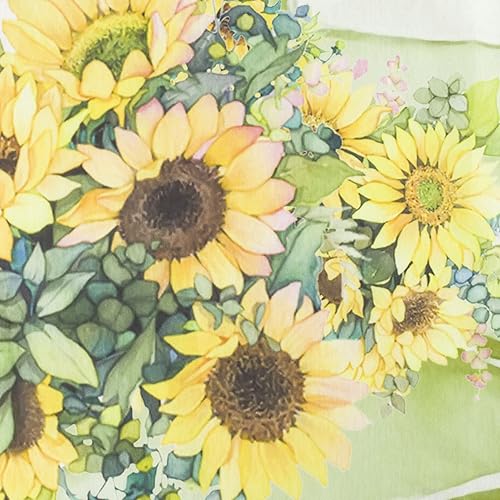 Miniatura 6 de EOBTAIN Juego de cortinas de ducha de girasol, camión de granja, campo, salvia, verde, a cuadros, flores florales amarillas en tablero de madera