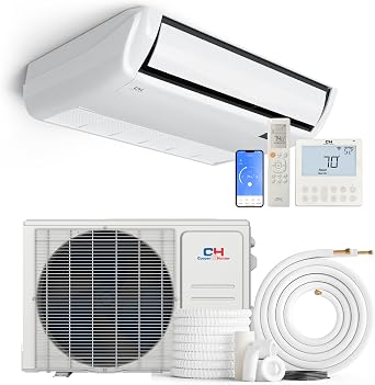 Cooper & Hunter 36,000 BTU Universal Floor/Ceiling Ductless Mini Split Air Conditioner & Heat Pump Includes 25FT Installation Kit & Smart Kit 20 SEER2 Inverter Pre-Charged Cooling & Heating