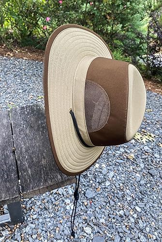 Miniatura 8 de KANUT SPORTS Marin Safari - Sombrero para el sol, tela repelente al agua, absorbe la humedad, secado rápido, malla de ala ancha, ventilación con