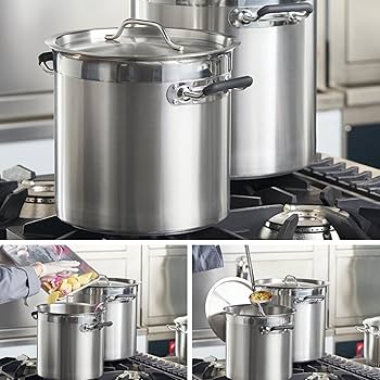 Amazon | CURTA業務用寸胴鍋(IH対応) 18-8ステンレス製 直径25cm