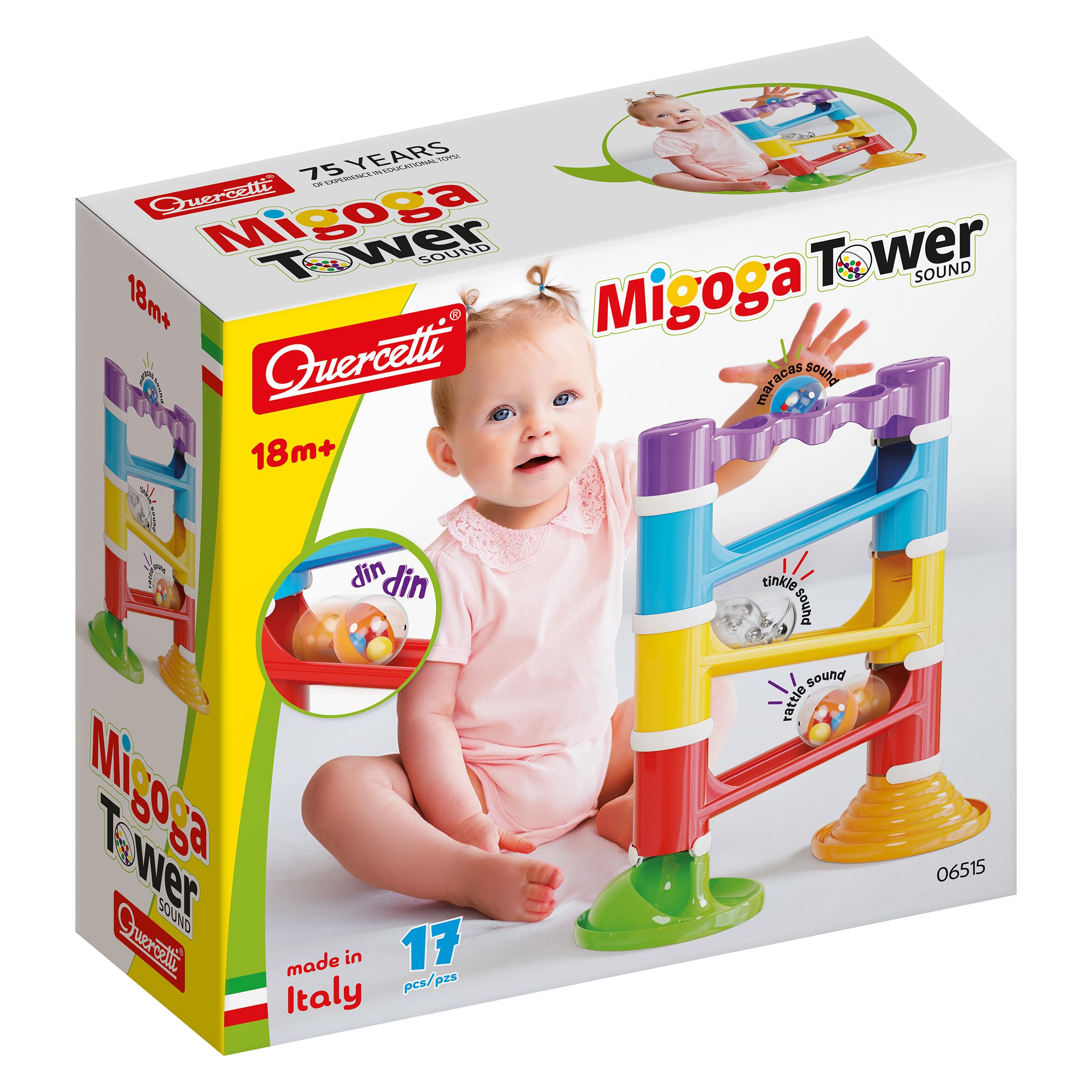 Quercetti - Migoga Tower Sounds - Building Toy - 1 Pack