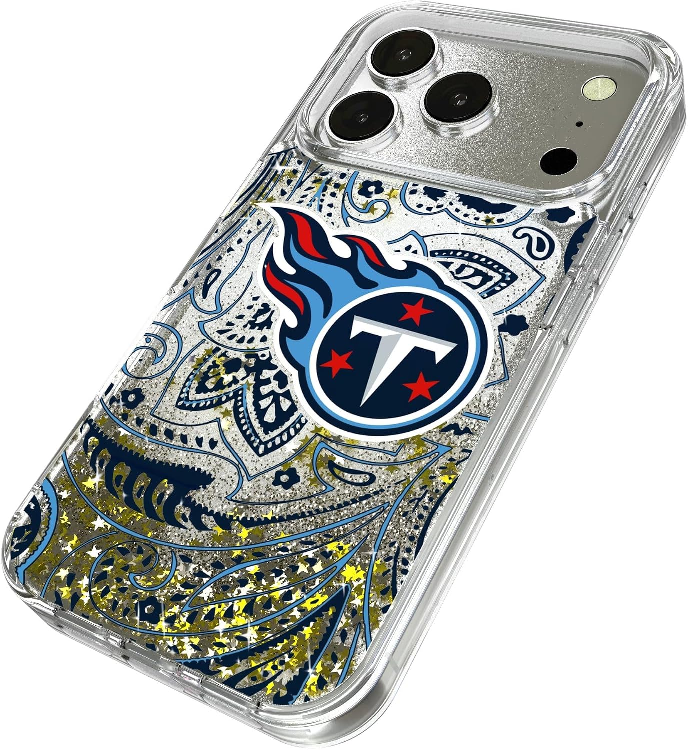 Keyscaper Tennessee Titans Paisley Design Glitter Case for iPhone
